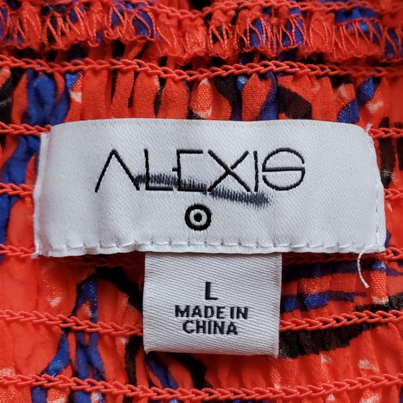 Alexis for Target Botanical Tie Shoulder Dress L - Picture 13 of 15